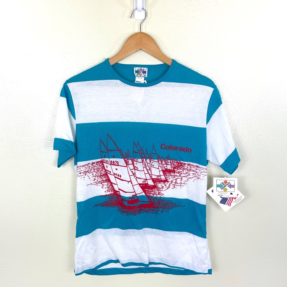 80s Striped Colorado Tourist Tee